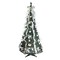 Northlight 6' Pre-Lit Silver and Gold Pre-Decorated Pop-Up Artificial Christmas Tree, Clear Lights